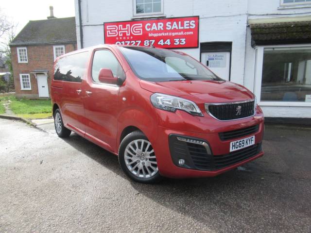 Peugeot Traveller 2.0 BlueHDi 180 Active Standard [8 Seat] 5dr EAT8 MPV Diesel Red